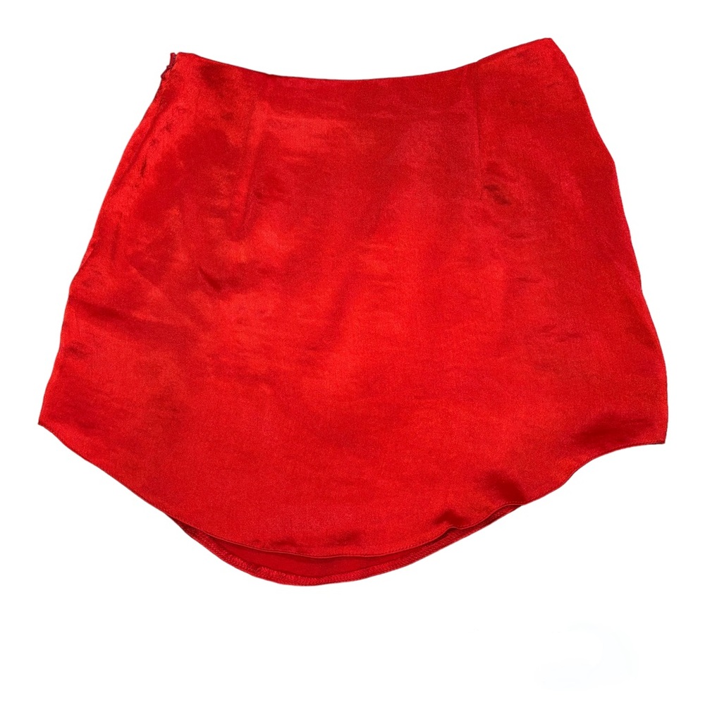 Asos red mini skirt Size 6